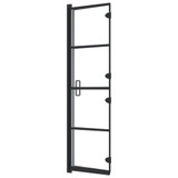 Sklopiva pregrada za tuš ESG 80 x 140 cm crna 150743