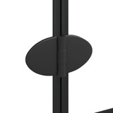 Sklopiva pregrada za tuš ESG 80 x 140 cm crna 150743