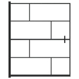 Pregrada za tuš ESG 116 x 140 cm crna 150751