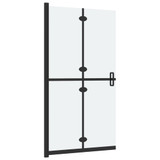 Sklopiva pregrada za tuširanje matirano staklo ESG 110 x 190 cm 151196