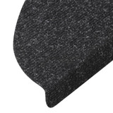 Samoljepljivi otirači za stepenice 15kom 65x22,5x3,5cm antracit 136395