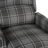 Naslonjač od tkanine sivi 329301