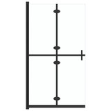 Sklopiva pregrada za tuširanje prozirna ESG staklo 90 x 190 cm 151182