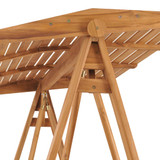 Klupa za ljuljanje 170 cm od masivne tikovine 316629