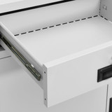 Uredski ormarić svjetlosivi 90 x 40 x 102 cm čelični 336410