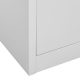 Uredski ormarić svjetlosivi 90 x 40 x 180 cm čelični 336414