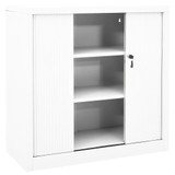 Ormarić s kliznim vratima bijeli 90 x 40 x 90 cm čelični 336429