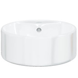 Umivaonik bijeli 40 x 14,5 cm keramički okrugli 153339