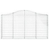 Gabionska košara s lukom 200x30x100/120 cm pocinčano željezo 153385