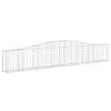 Gabionska košara s lukom 400x30x60/80 cm pocinčano željezo 153403