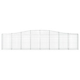 Gabionska košara s lukom 400 x 30 x 80/100 cm pocinčano željezo 153404