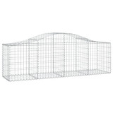 Gabionska košara s lukom 200x50x60/80 cm pocinčano željezo 153393