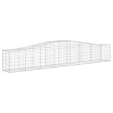 Gabionska košara s lukom 400x50x60/80 cm pocinčano željezo 153413