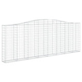 Gabionska košara s lukom 400x30x140/160 cm pocinčano željezo 153407