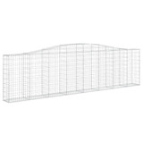 Gabionska košara s lukom 400x30x100/120 cm pocinčano željezo 153405