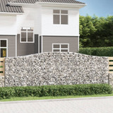 Gabionska košara s lukom 400x50x140/160 cm pocinčano željezo 153417