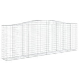 Gabionska košara s lukom 400x50x140/160 cm pocinčano željezo 153417