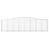 Gabionska košara s lukom 400x50x100/120 cm pocinčano željezo 153415