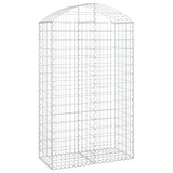 Gabionska košara s lukom 100x50x160/180 cm pocinčano željezo 153438