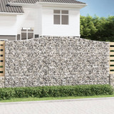 Gabionska košara s lukom 400x50x200/220 cm pocinčano željezo 153420
