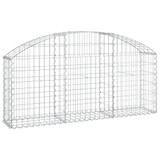 Gabionska košara s lukom 150x30x60/80 cm pocinčano željezo 153443