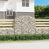 Gabionska košara s lukom 150x30x140/160 cm pocinčano željezo 153447