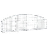 Gabionska košara s lukom 200 x 30 x 40/60 cm pocinčano željezo 153462 Gabionska košara s lukom 200 x 30 x 40/60 cm pocinčano željezo 153462