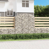 Gabionska košara s lukom 150x50x160/180 cm pocinčano željezo 153458