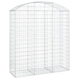 Gabionska košara s lukom 150x50x160/180 cm pocinčano željezo 153458