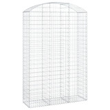 Gabionska košara s lukom 150x50x220/240 cm pocinčano željezo 153461