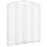 Gabionska košara s lukom 200x30x220/240 cm pocinčano željezo 153471 Gabionska košara s lukom 200x30x220/240 cm pocinčano željezo 153471