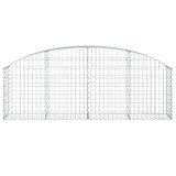 Gabionska košara s lukom 200 x 30 x 60/80 cm pocinčano željezo 153463