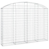 Gabionska košara s lukom 200x30x140/160 cm pocinčano željezo 153467 Gabionska košara s lukom 200x30x140/160 cm pocinčano željezo 153467
