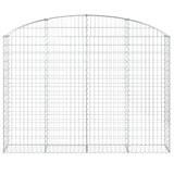 Gabionska košara s lukom 200x30x140/160 cm pocinčano željezo 153467 Gabionska košara s lukom 200x30x140/160 cm pocinčano željezo 153467