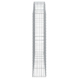 Gabionska košara s lukom 200x30x140/160 cm pocinčano željezo 153467 Gabionska košara s lukom 200x30x140/160 cm pocinčano željezo 153467