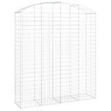Gabionska košara s lukom 200x50x220/240 cm pocinčano željezo 153481