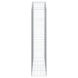 Gabionska košara s lukom 200x50x220/240 cm pocinčano željezo 153481