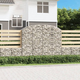 Gabionska košara s lukom 200x50x160/180 cm pocinčano željezo 153478