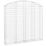 Gabionska košara s lukom 200x30x180/200 cm pocinčano željezo 153469 Gabionska košara s lukom 200x30x180/200 cm pocinčano željezo 153469