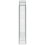 Gabionska košara s lukom 200x50x220/240 cm pocinčano željezo 153501