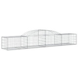 Gabionska košara s lukom 300x50x40/60 cm pocinčano željezo 153512
