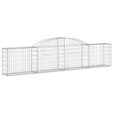 Gabionska košara s lukom 300 x 30 x 60/80 cm pocinčano željezo 153503 Gabionska košara s lukom 300 x 30 x 60/80 cm pocinčano željezo 153503