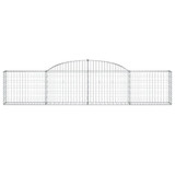 Gabionska košara s lukom 300 x 30 x 60/80 cm pocinčano željezo 153503