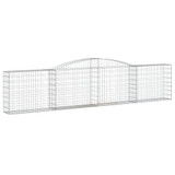 Gabionska košara s lukom 400 x 30 x 80/100 cm pocinčano željezo 153524