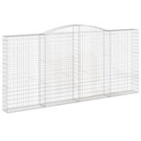 Gabionska košara s lukom 400x30x180/200 cm pocinčano željezo 153529