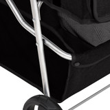 Sklopiva kolica za pse crna 80 x 46 x 98 cm od tkanine oxford 172196