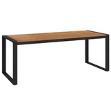 Vrtni stol s U-nogama 200 x 90 x 75 cm od masivnog drva bagrema 319518
