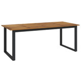 Vrtni stol s U-nogama 200x80x75 cm od masivnog drva bagrema 319514