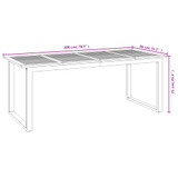 Vrtni stol s U-nogama 200x80x75 cm od masivnog drva bagrema 319514