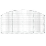Gabionska košara s lukom 200 x 30 x 80/100 cm pocinčano željezo 153464